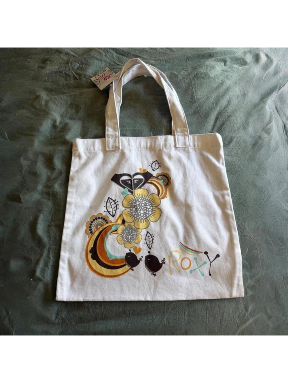 roxy y2k canvas tote bag